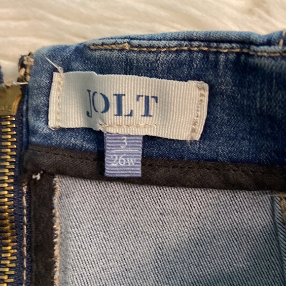 JOLT MINI JEANS SKIRT size 26W brand new length 15” waist 26” - Picture 7 of 8